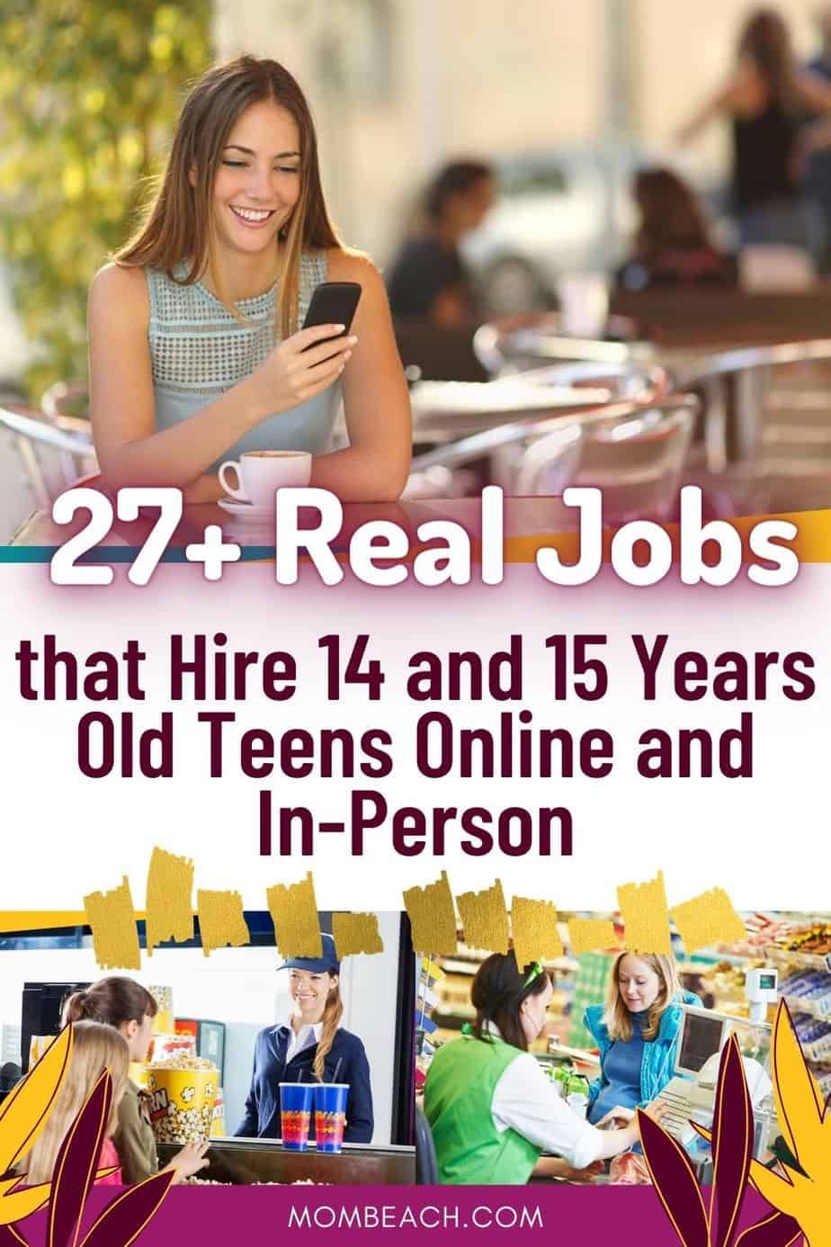 jobs for 14 year olds